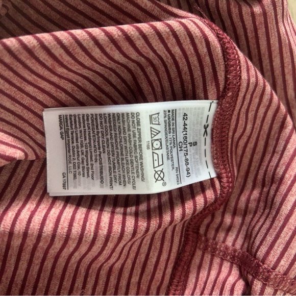 Gapfit eclipse pink stripe highrise 7/8 length leggings - Picture 8 of 8